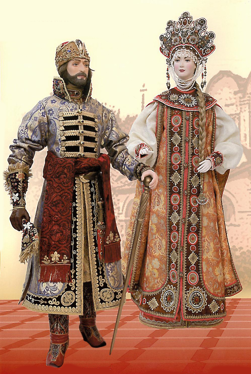 Боярская одежда 17 века в России
